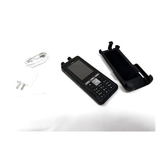 Sonim XP5plus rugged PTT phone with charger, USB-C cable and belt holster