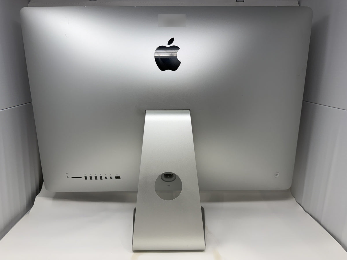 Apple iMac 27-inch 5K, back showing ports and stand